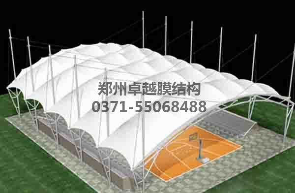 籃球場頂棚膜結(jié)構設計方案賞析一