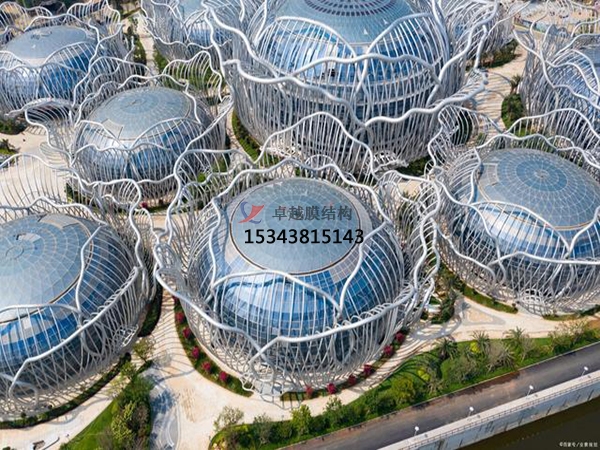 ETFE膜結(jié)構(gòu)項(xiàng)目【海南海口?；◢u會(huì)議中心】正在施工中